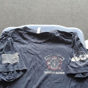 Men’s Crossfit mayhem firefighter shirt
